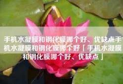 手机水凝膜和钢化膜哪个好、优缺点手机水凝膜和钢化膜哪个好「手机水凝膜和钢化膜哪个好、优缺点」