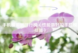 手机模拟器排行榜（性能最好的手机模拟器）