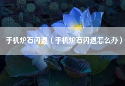 手机炉石闪退（手机炉石闪退怎么办）