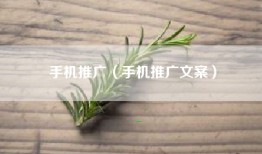 手机推广（手机推广文案）