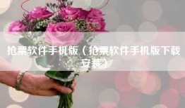 抢票软件手机版（抢票软件手机版下载安装）