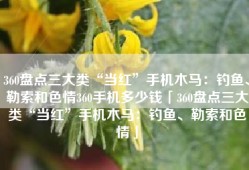 360盘点三大类“当红”手机木马：钓鱼、勒索和色情360手机多少钱「360盘点三大类“当红”手机木马：钓鱼、勒索和色情」