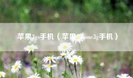 苹果3gs手机（苹果iphone3g手机）