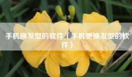 手机换发型的软件（手机更换发型的软件）