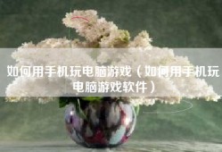 如何用手机玩电脑游戏（如何用手机玩电脑游戏软件）