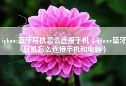 iphone蓝牙耳机怎么连接手机（iphone蓝牙耳机怎么连接手机和电脑）