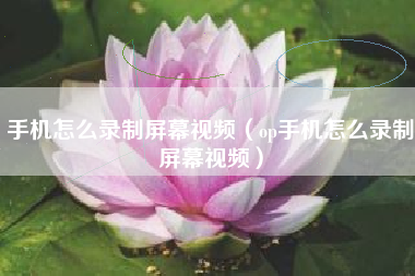 手机怎么录制屏幕视频（op手机怎么录制屏幕视频）