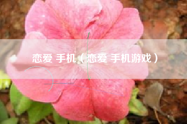 恋爱 手机（恋爱 手机游戏）