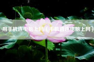 用手机连电脑上网（手机直连电脑上网）