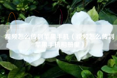视频怎么传到苹果手机（视频怎么传到苹果手机相册里）