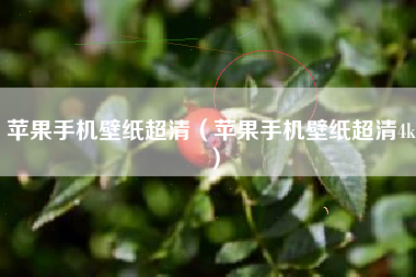 苹果手机壁纸超清（苹果手机壁纸超清4k）