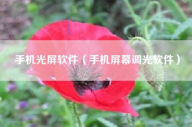 手机光屏软件（手机屏幕调光软件）