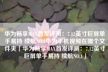华为畅享MAX首发评测：7.12英寸巨屏单手易持 续航NO.1华为手机视频在哪个文件夹「华为畅享MAX首发评测：7.12英寸巨屏单手易持 续航NO.1」