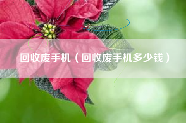 回收废手机（回收废手机多少钱）