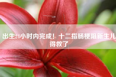 出生24小时内完成！十二指肠梗阻新生儿得救了