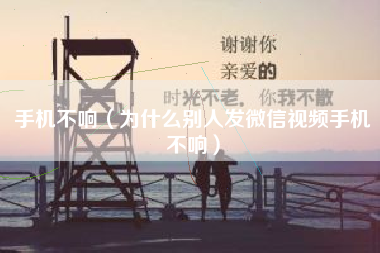 手机不响（为什么别人发微信视频手机不响）
